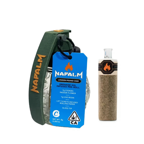 NAPALM LONDON POUND CAKE Pre roll GRENADE